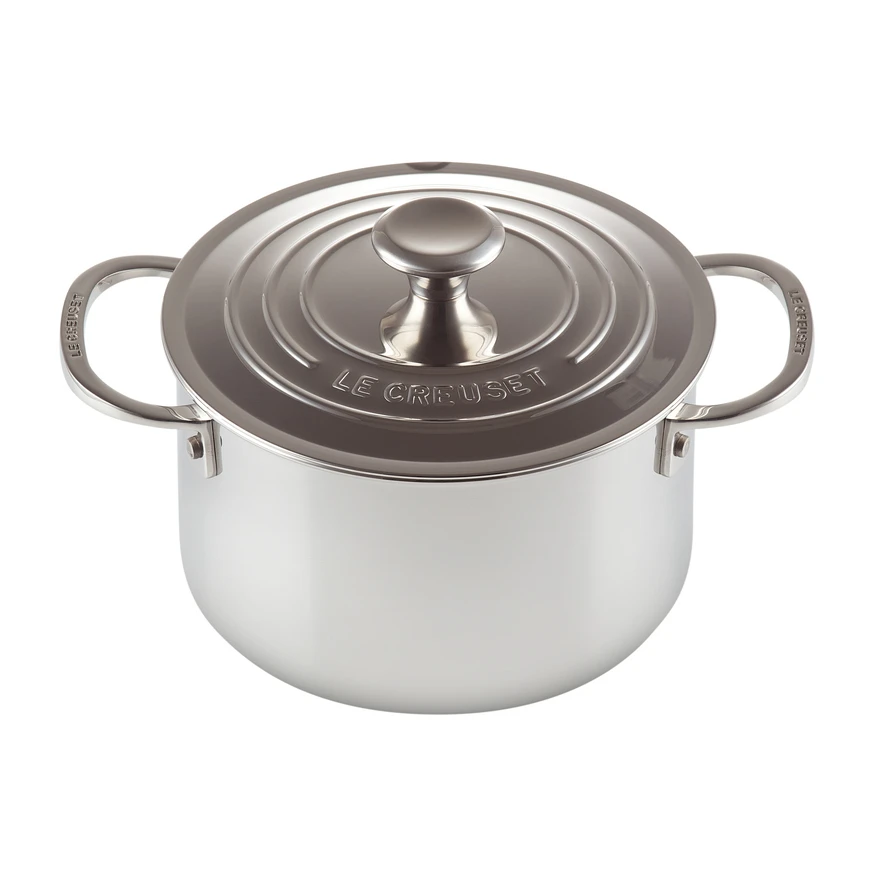 Le Creuset Signature 3-lagiger Tiefer Topf Mit Deckel 3 Le Creuset Signature 3-lagiger Tiefer Topf Mit Deckel