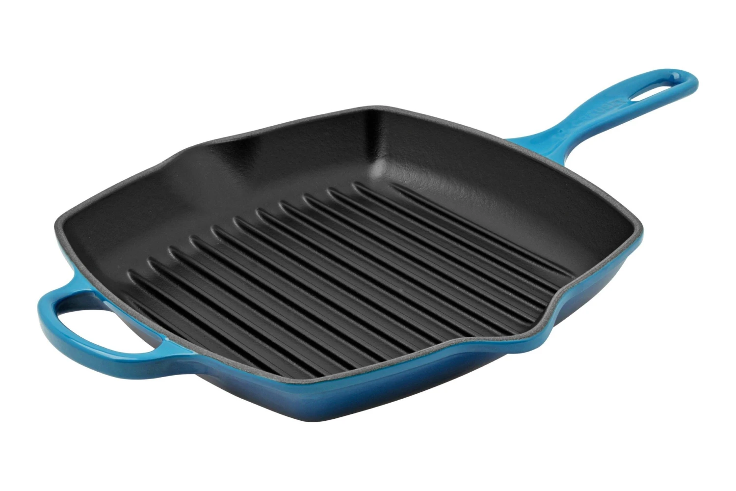 Le Creuset Signature Grillpfanne/Skilletquadratisch, 26 Cm, Azurblau 3 Le Creuset Signature Grillpfanne/Skilletquadratisch, 26 Cm, Azurblau