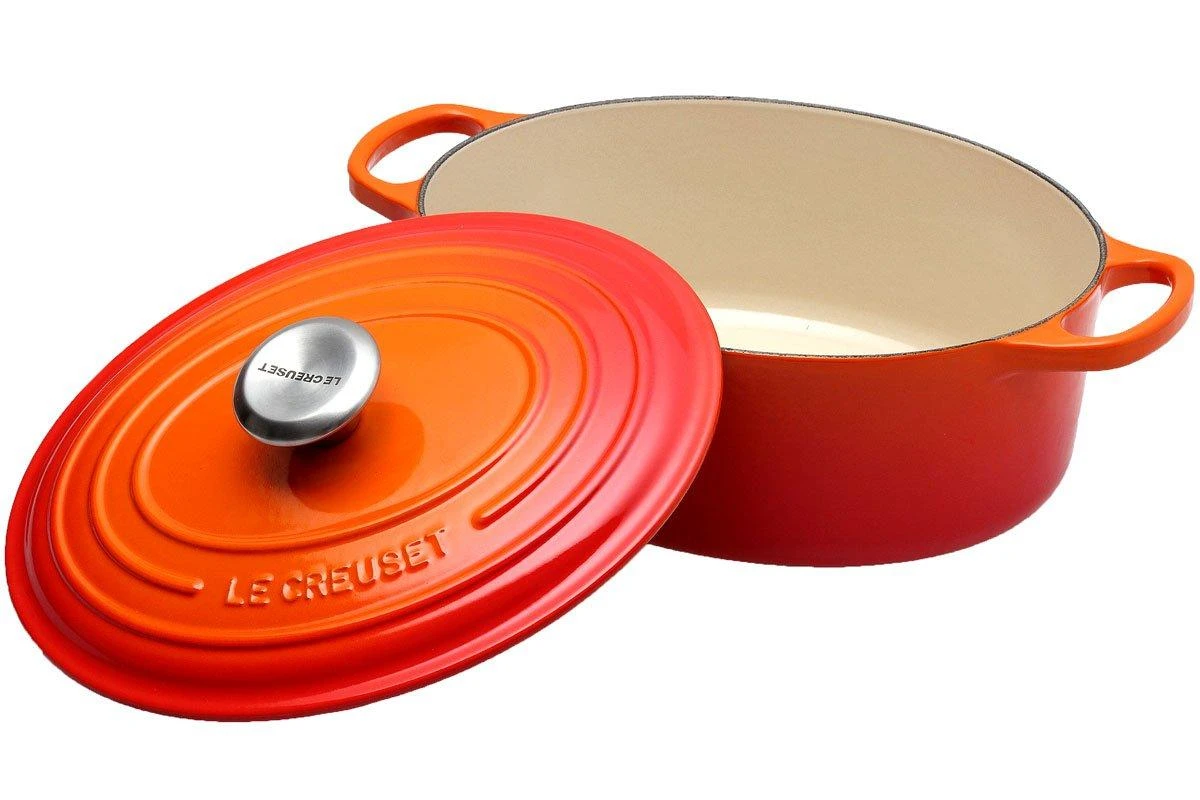 Le Creuset Bräter/Cocotte Oval 27 Cm, 4,1 L Orange 4 Le Creuset Bräter/Cocotte Oval 27 Cm, 4,1 L Orange – Bild 2