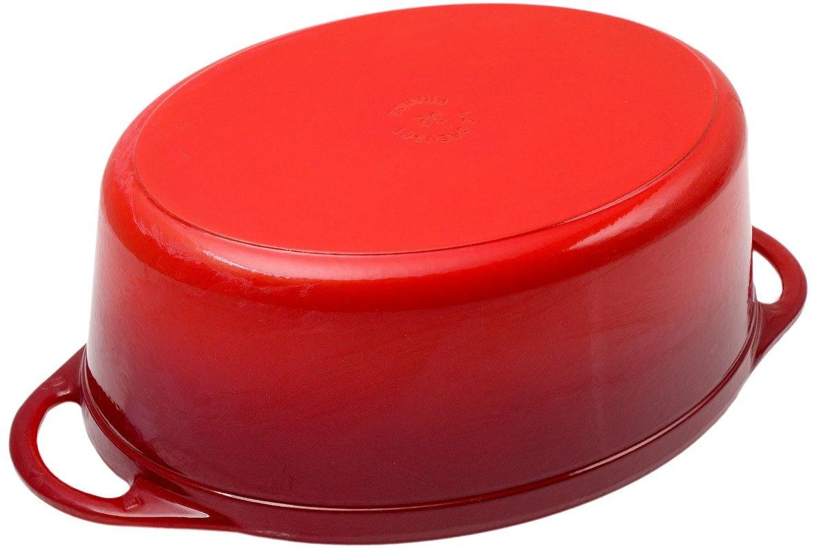 Le Creuset Doufeu Gusseisen Bratpfanne Oval, 32 Cm, 7,2L Rot 5 Le Creuset Doufeu Gusseisen Bratpfanne Oval, 32 Cm, 7,2L Rot – Bild 3