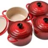 Le Creuset Les Céramiques Mini-Cocotte Set 10 Cm, Kirschrot -Le Creuset Store LC91006900060010 01 le creuset
