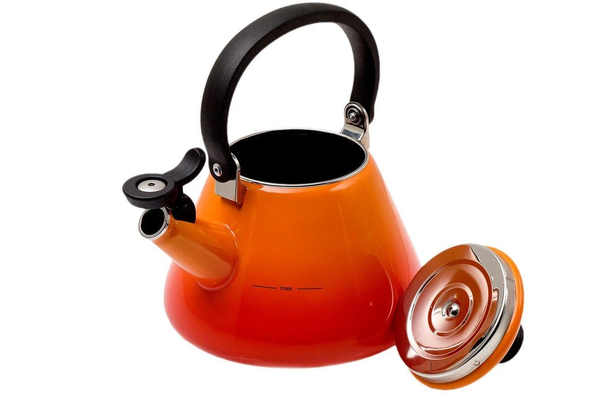 Le Creuset Kone Wasserkessel 1,6L, Orange-rot 4 Le Creuset Kone Wasserkessel 1,6L, Orange-rot – Bild 2