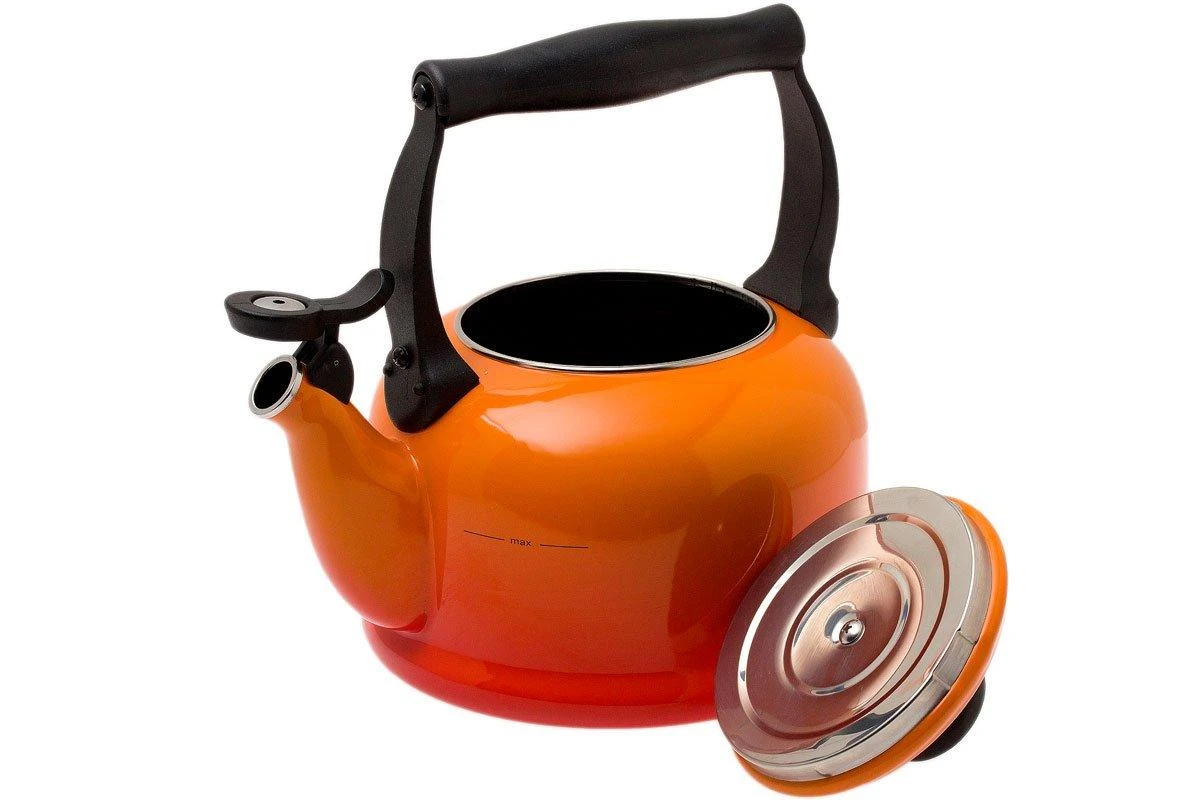 Le Creuset Tradition Wasserkessel 2,1 L, Orange 4 Le Creuset Tradition Wasserkessel 2,1 L, Orange – Bild 2