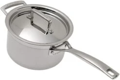 Le Creuset 3-ply Stielkasserolle Mit Deckel, 18 Cm, 2,8L